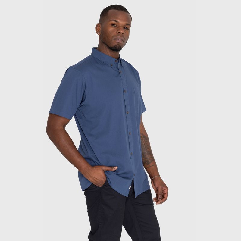 Camisa Hombre PASSPORT SHORT SLEEVE BUTTON DOWN SHIRT