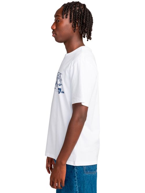 Polera Manga Corta Hombre Tourbus Blanca Element