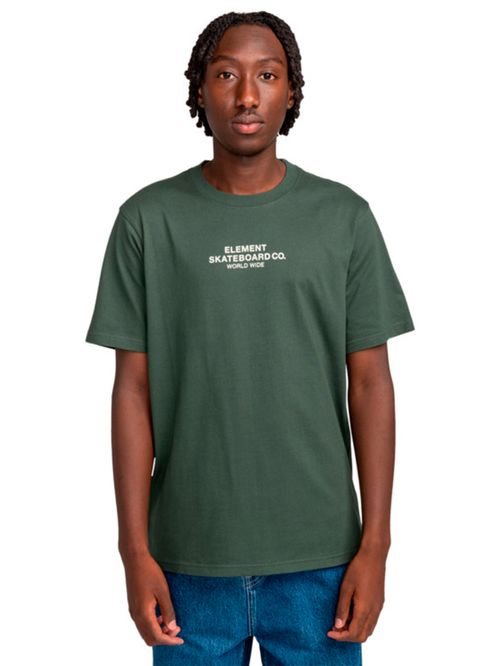 Polera Manga Corta Hombre Skateboard Co Verde Element