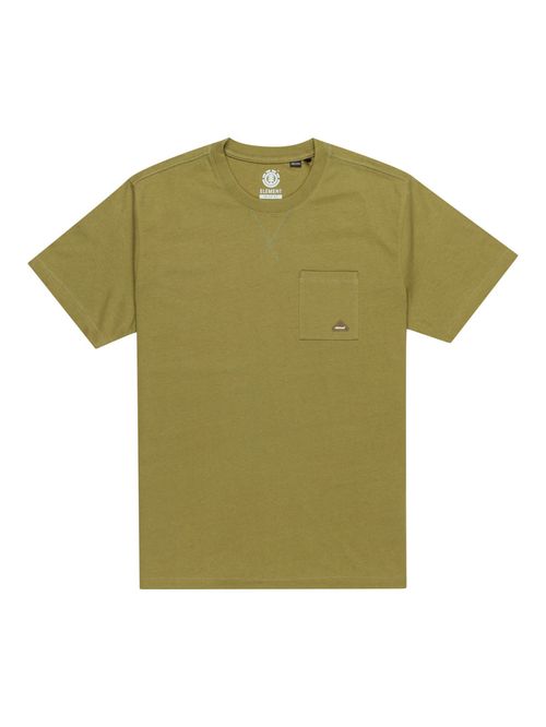 Polera Manga Corta Hombre Cipher Verde Element