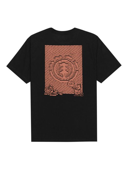 Polera Manga Corta Hombre Job Done Negra Element