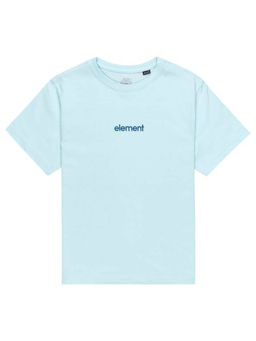 Polera Manga Corta Niño Simple Logo Celeste Element