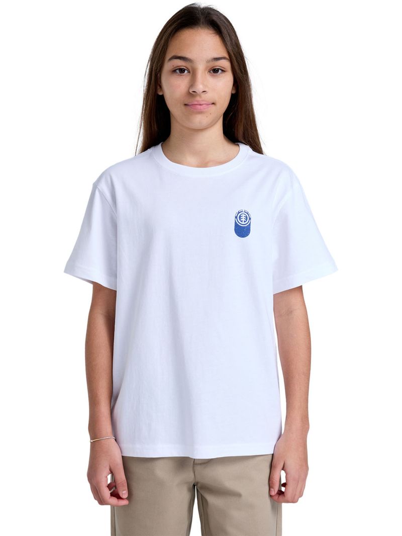 Polera Manga Corta Niño Ambition Blanca Element