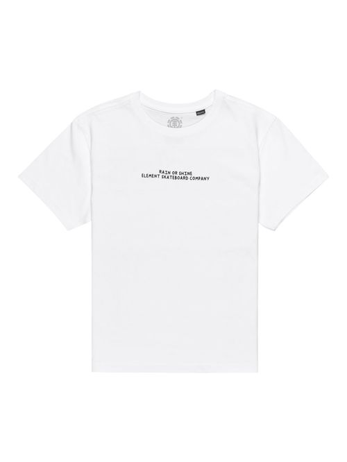 Polera Manga Corta Niño Rain Or Shine Blanca Element