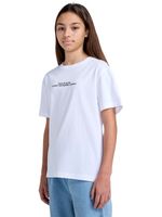 Polera Manga Corta Niño Rain Or Shine Blanca Element