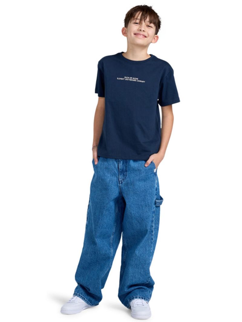 Polera Manga Corta Niño Rain Or Shine Azul Element