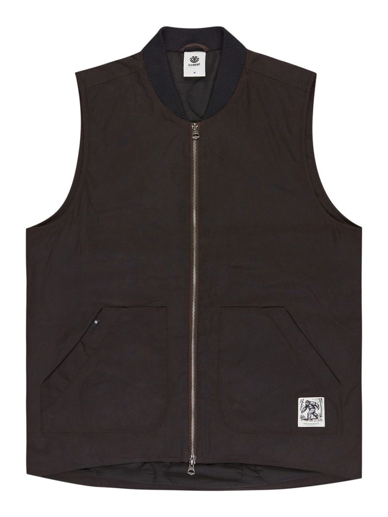 Chaqueta Sin Mangas Hombre Bigfoot waxed Café Element