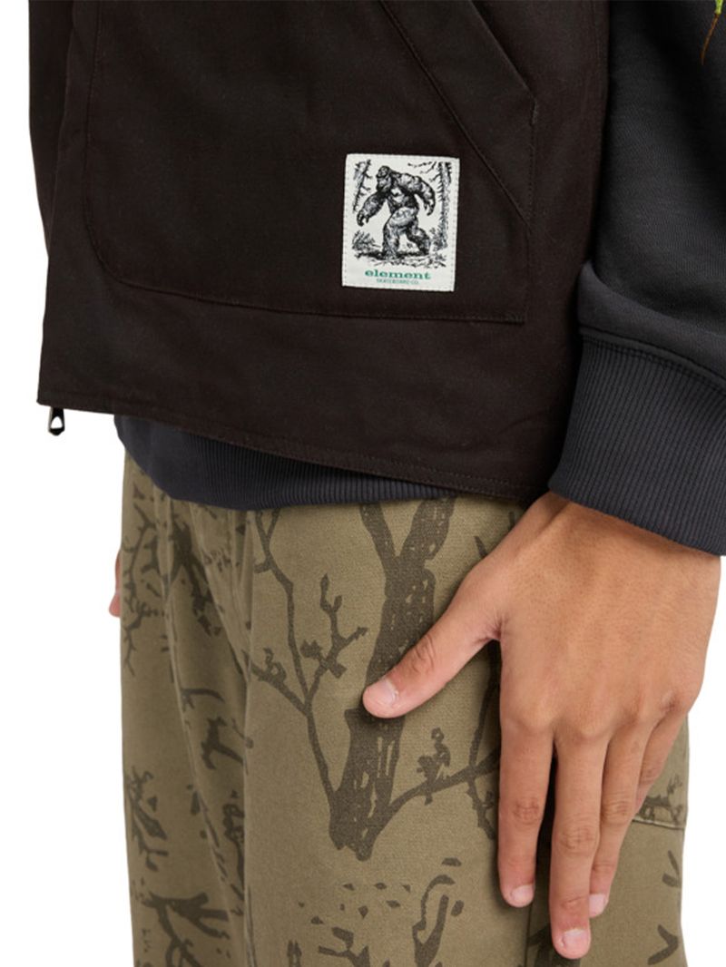 Chaqueta Sin Mangas Hombre Bigfoot waxed Café Element